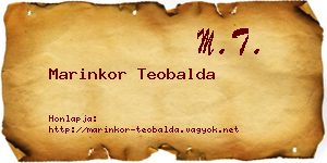 Marinkor Teobalda névjegykártya